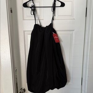 NWT! Elegant Black Bubble Dress - Adjustable shoulder ties